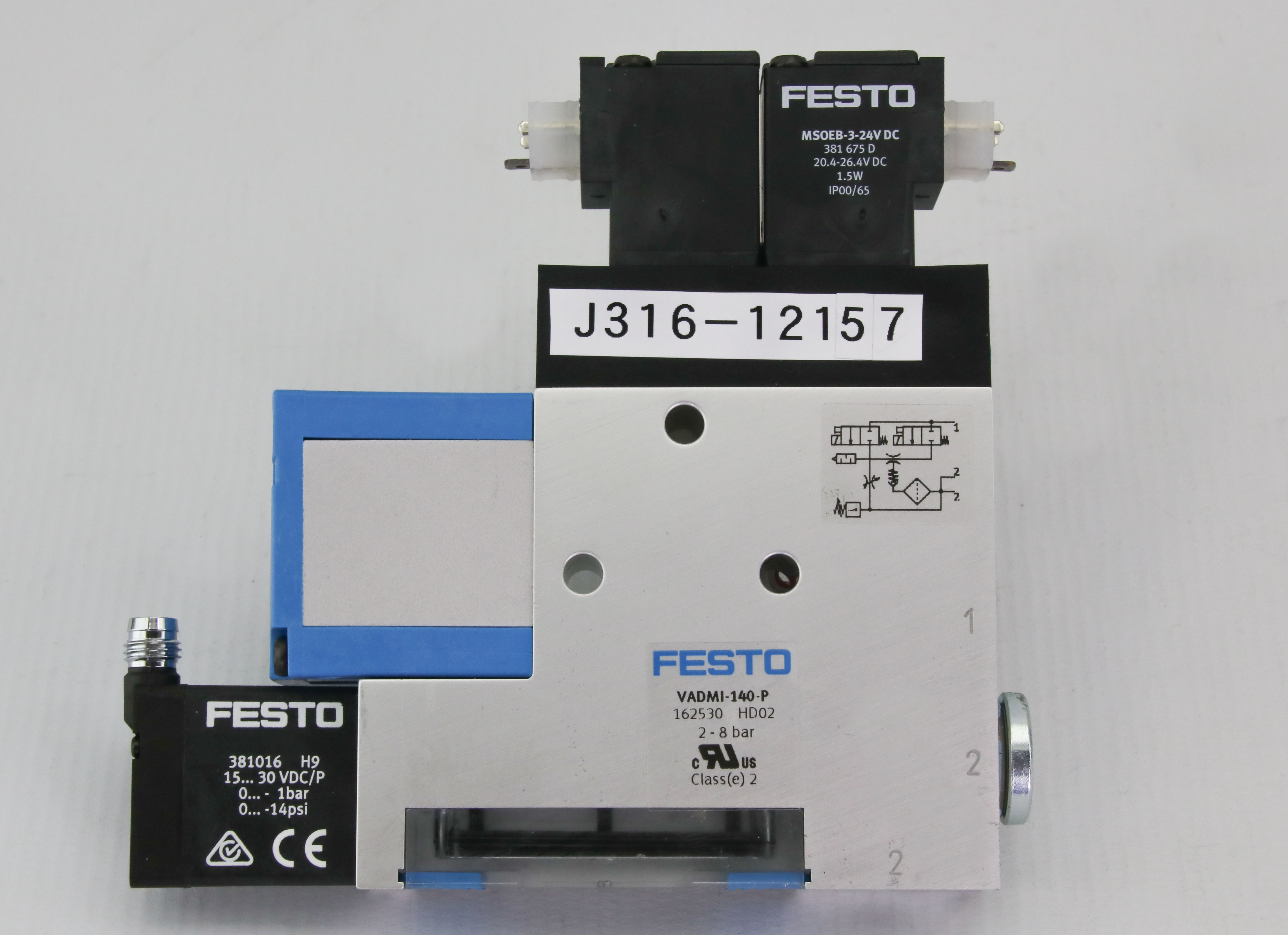 12157 FESTO VACUUM GENERATOR, P/N: 162530 (NEW) VADMI-140-P | eBay